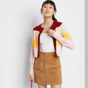 Wild Fable Button Front Color Block Cardigan